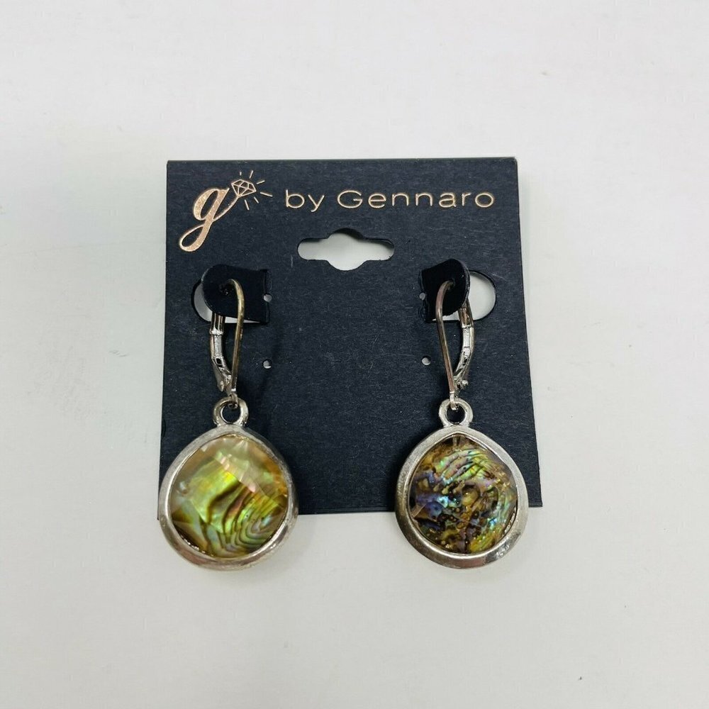 G by Gennaro Womens Dangle Drop Earrings Fashion Stones Silver Tone Mixed Metals